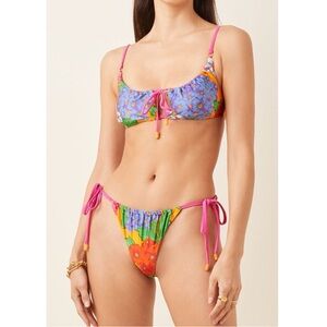 Zimmermann Riders floral bikini set